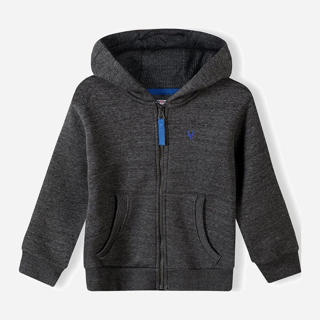 Детская теплая толстовка Minoti 15Fleece 17 39526KID 80-86 см Серая (5063025173642) - изображение 6