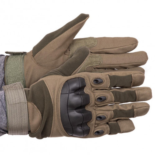 Тактические военные перчатки EasyFit EF-2806-XL размер XL с закрытыми пальцами Олива (56002857) - изображение 2