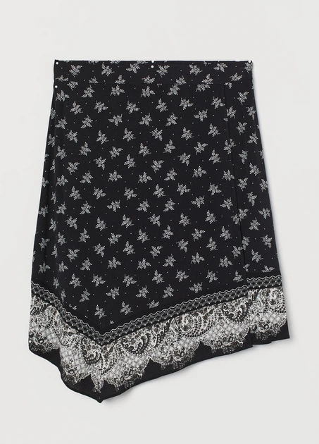 Юбка H&M 34 Черно-белый 0771667_12 - Фото 1 Юбка H&M 34 Черно-белый 0771667_12 - изображение 1