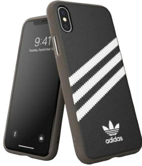 Панель Adidas OR Moulded PU Gumsole для Apple iPhone X/XS Чорно-Білий (8718846067690) - зображення 1