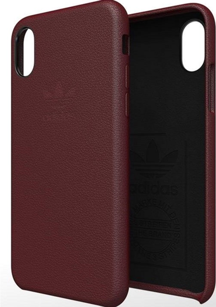 Etui plecki Adidas Slim Case LTHR do Apple iPhone X/XS Red (8718846049986) - obraz 2