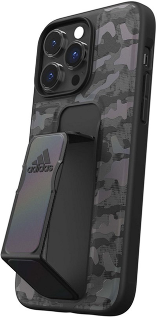 Etui plecki Adidas SP Grip Case Leopard do Apple iPhone 12 Pro Max Black-grey (8718846087537) - obraz 1
