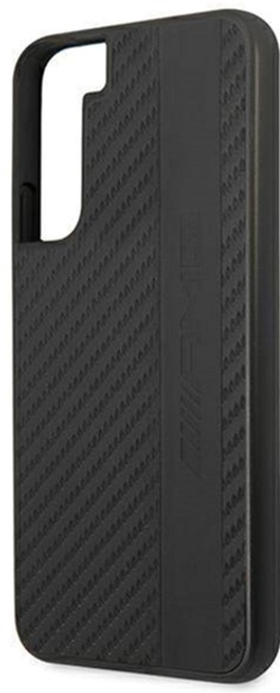 Панель Mercedes AMG Carbon Stripe Embossed для Samsung Galaxy S22 Plus Чорний (3666339043650) - зображення 2