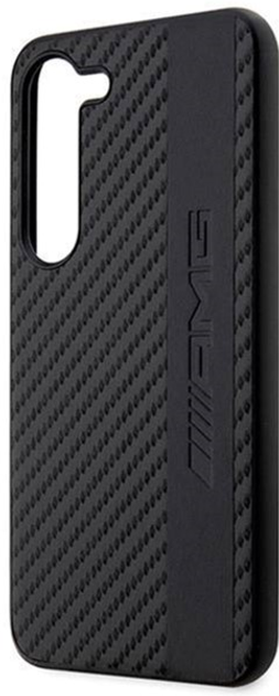 Etui plecki Mercedes AMG Carbon Stripe Embossed do Samsung Galaxy S23 Plus Black (3666339113100) - obraz 1