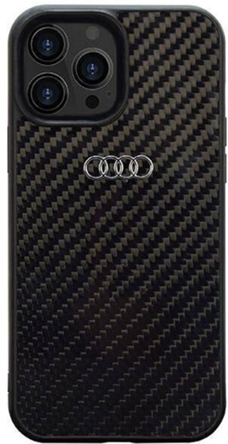 Etui plecki Audi Carbon Fiber do Apple iPhone 13 Pro Max Black (6955250226264) - obraz 1