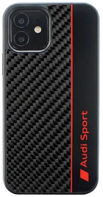 Etui plecki Audi Carbon Fiber Stripe do Apple iPhone 11 Black (6955250224864) - obraz 1