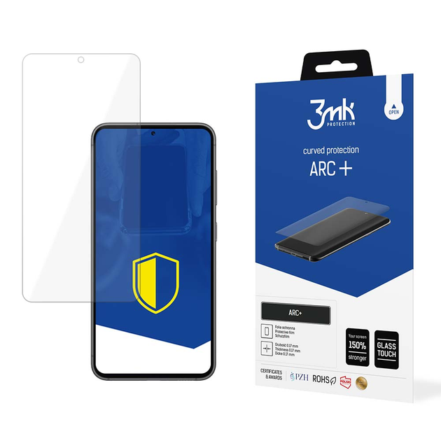 Захисне скло 3MK ARC+ Fullscreen для Samsung Galaxy S23 (5903108512497) - зображення 2