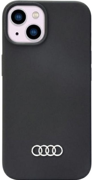 Панель Audi Silicone Case для Apple iPhone 14 Чорний (6955250225298) - зображення 2