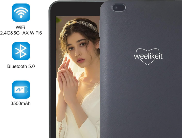 Планшет 8" Weelikeit F82W 2/32Gb 4 ядра Android 11 Черный Б/В - Фото 3 Планшет 8" Weelikeit F82W 2/32Gb 4 ядра Android 11 Черный Б/В - изображение 3