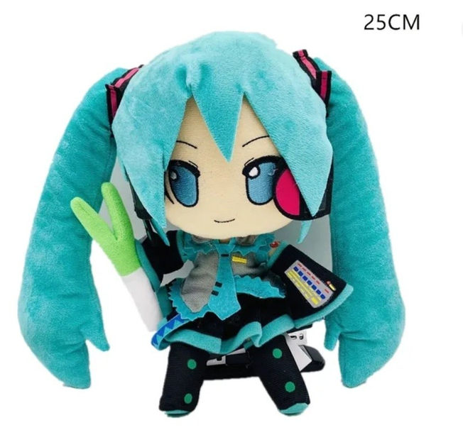 Хацуне Міку 25 см м'яка іграшка vocaloid hatsune miku игра персонаж ...