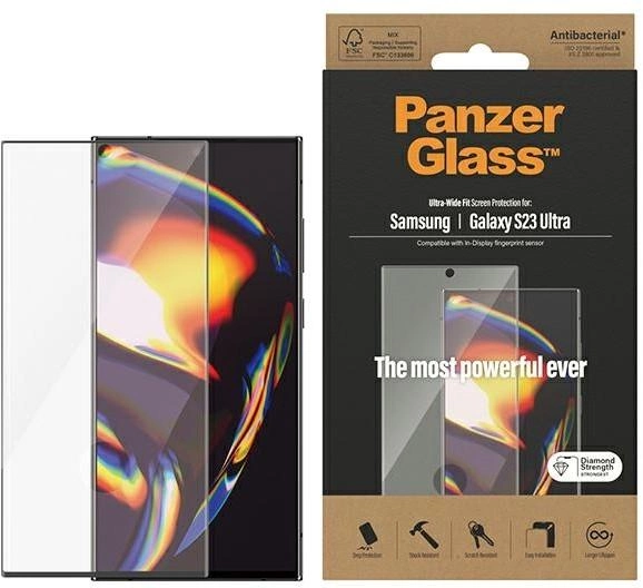 Захисне скло Panzer Glass Ultra-Wide Fit для Samsung Galaxy S23 Ultra SM-S918 (5711724073243) - зображення 1