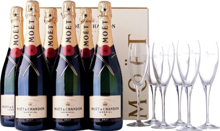 Шампанское Moet & Chandon Brut Imperial 0.75 л 12% в подарочной ...