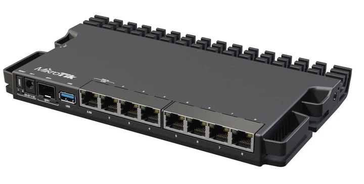 Маршрутизатор MikroTik RB5009UG+S+IN (7x1GE LAN, 1xSFP+, 1x2.5GE LAN, 1xUSB 3.0, PoE in, DC, 2-pin) Black - Фото 1 Маршрутизатор MikroTik RB5009UG+S+IN (7x1GE LAN, 1xSFP+, 1x2.5GE LAN, 1xUSB 3.0, PoE in, DC, 2-pin) Black - изображение 1