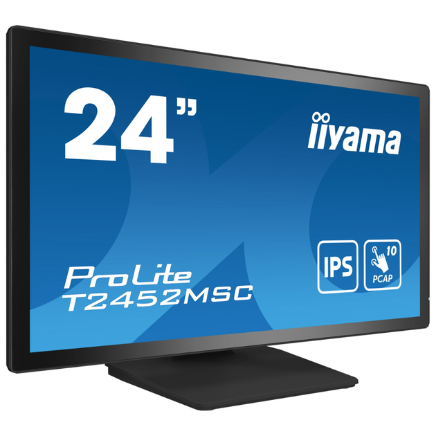 Монитор ЖК 23.8" Iiyama T2452MSC-B1 IPS 1920х1080 60Гц сенсорный экран Черный - изображение 1