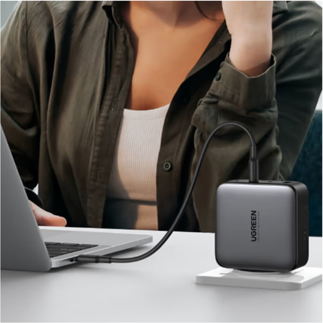 Зарядное устройство Ugreen GaN X 100W Fast Charger 4 USB PD QC3.0 QC4.0 FCP 3C1A (CD226) - изображение 12