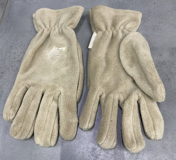 Перчатки зимние флисовые Wolftrap пальцевые, цвет Койот, тактические перчатки зимние L - изображение 2