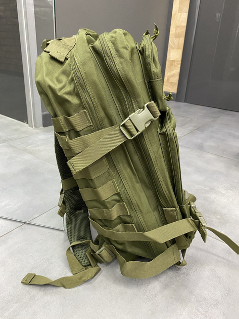 Військовий рюкзак 45 л. Yakeda, Оливковий, тактичний рюкзак для військових, армійський рюкзак для солдатів - зображення 2