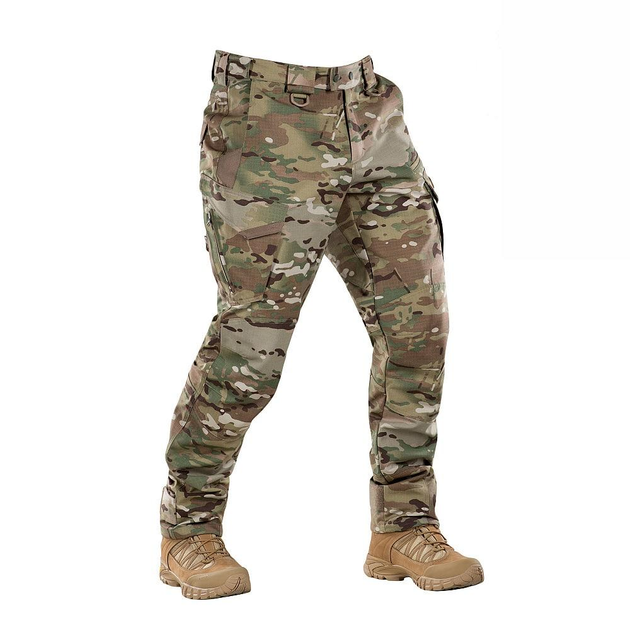 Штаны мужские M-Tac Aggressor Elite NYCO Multicam военные, Тактические армейские брюки Мультикам L/L - изображение 1