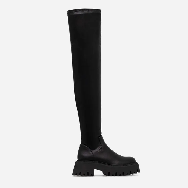 Muszkieterki damskie na obcasie Steve Madden Outsource Boot SM11002706-001 41 26.2 cm Czarne (8720857167627) - obraz 1