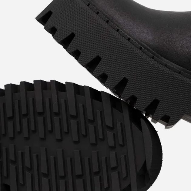 Жіночі ботфорти Steve Madden Outsource Boot SM11002706-001 41 26.2 см Чорні (8720857167627) - зображення 5