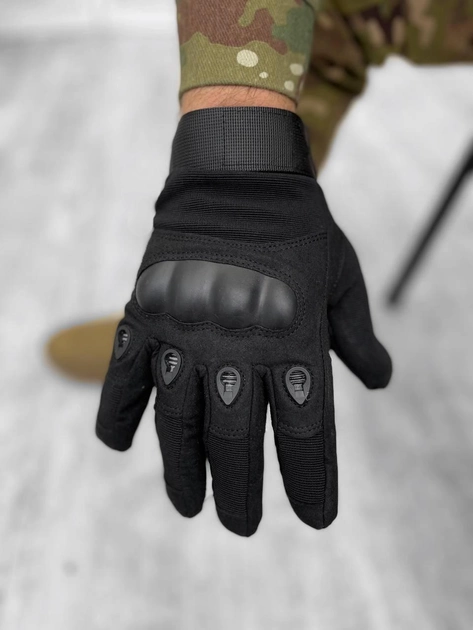 Тактичні рукавички grip black (зимові) 27-0! - зображення 1
