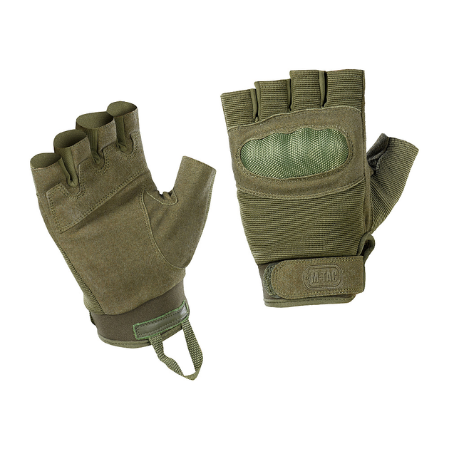 M-Tac рукавички безпалі Assault Tactical Mk.3 Olive, військові рукавички, штурмові, тактичні рукавички олива - зображення 1