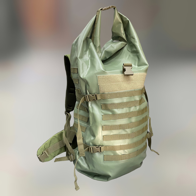 Герметичный баул-рюкзак NERIS, 80 л, цвет – Олива - изображение 1