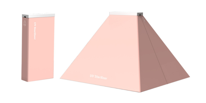 УВЦ стерилизатор карманный для денег и прочей мелочи + купол, розовый - изображение 1