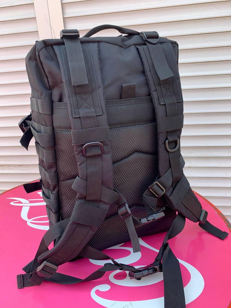 Рюкзак тактический 45 л, Черный - изображение 2