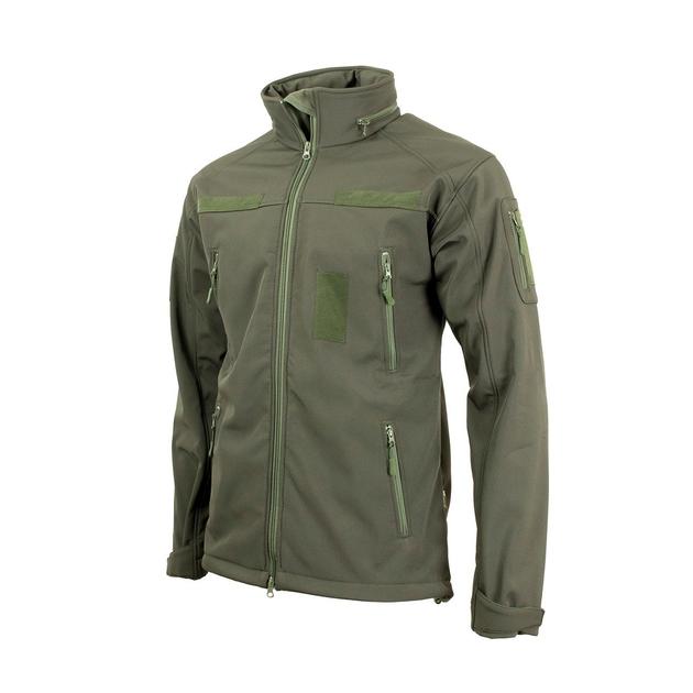 Куртка Vik-Tailor SoftShell з липучками для шевронів Olive 46 - зображення 1