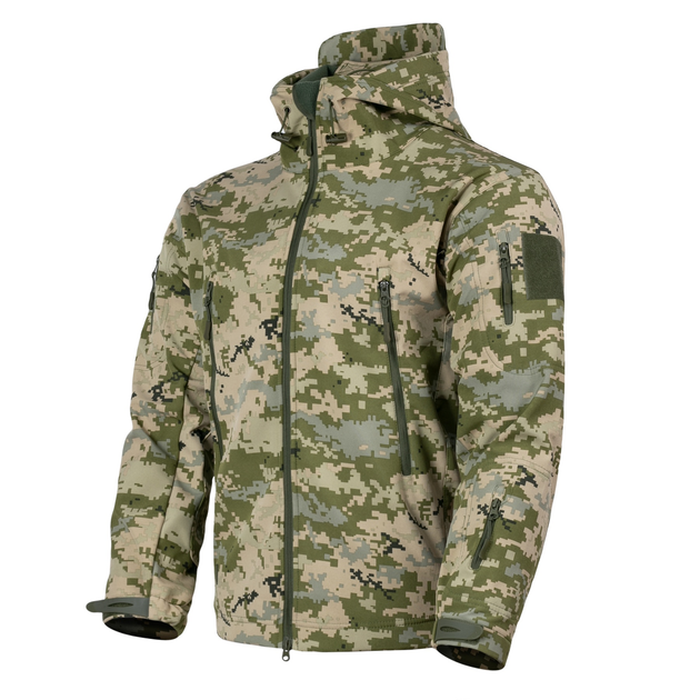 Куртка Vik-Tailor Outdoor Tactical SoftShell ММ-14 пиксель ЗСУ 3XL - изображение 1