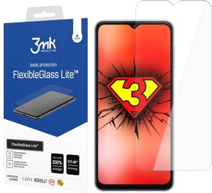 Захисне скло для 3MK Flexibleglass Lite Samsung Galaxy A23 (5903108494465) - зображення 1