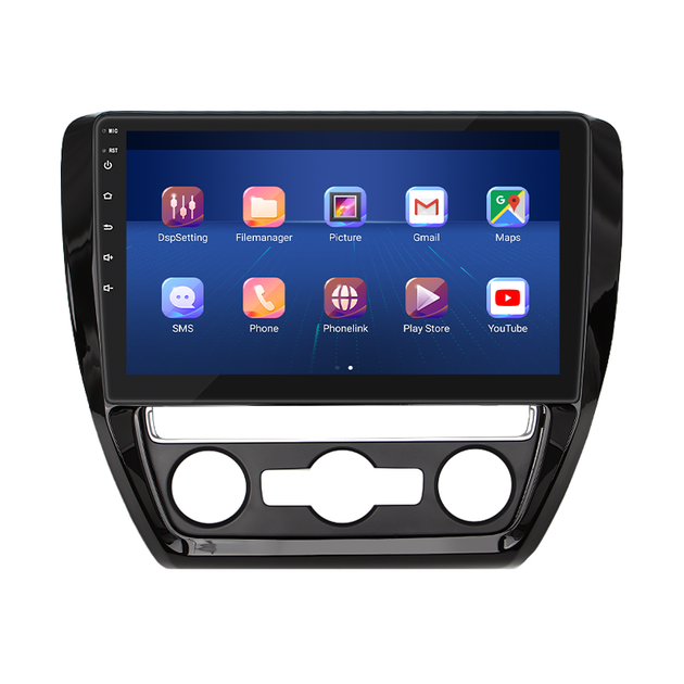Штатная магнитола Lesko для Volkswagen Jetta VI 2010-2015 экран 10" 4/64Gb 4G Wi-Fi GPS Top - изображение 2