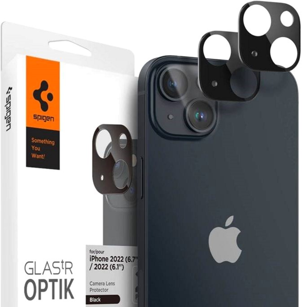 Szkło hartowane Spigen Optik GlasTr do Apple iPhone 14/14 Plus 2 szt (8809811867008) - obraz 1