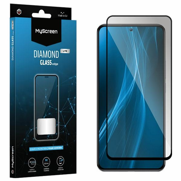 Захисне скло MyScreen Diamond Glass Edge Lite для Realme 10T 5G чорне (5904433221764) - зображення 2