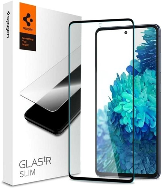 Szkło ochronne Spigen Glass FC do Samsung Galaxy S20 FE Black (8809756640728) - obraz 1