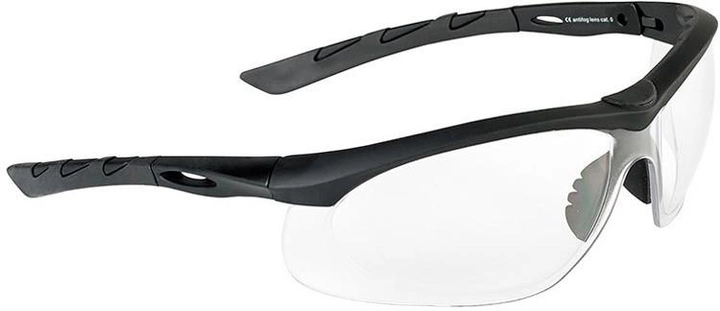 Очки баллистические Swiss Eye Lancer (прозрачное стекло, черная оправа) - изображение 1