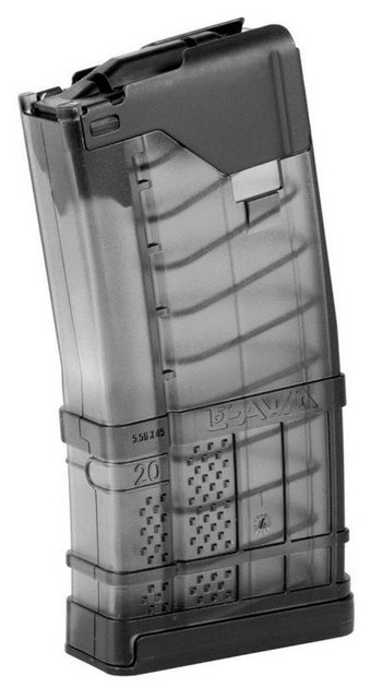 Магазин Lancer L5AWM калибра .223 Remington 5.56х45 под AR-15 Smoke (20 патронов) - изображение 1