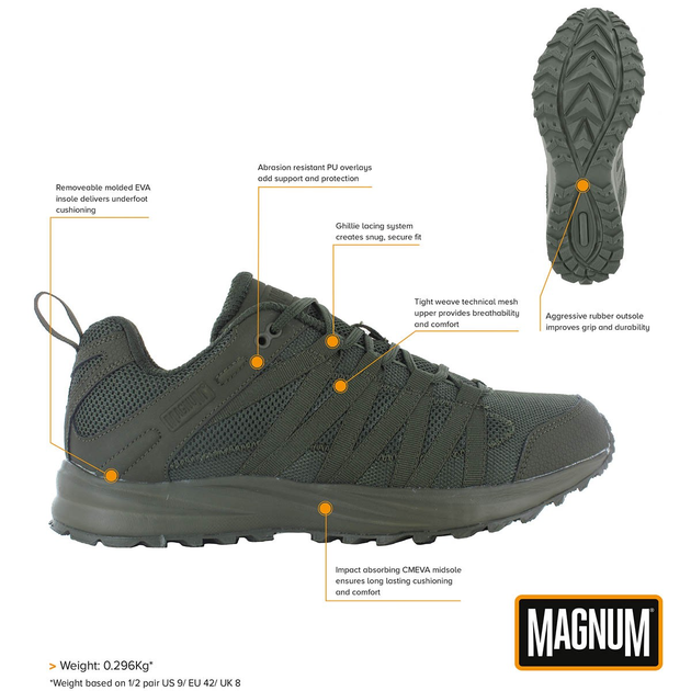 Кросівки, Storm Trail Light, Magnum, Olive, 46 - зображення 2
