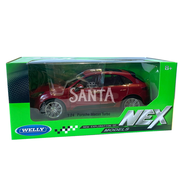 Іграшкова машинка металева WELLY 1:24 PORSCHE MACAN TURBO, порше меган турбо, відкр.двері, багажник, червоний, 19*7.5*7см, (24047W) - Фото 6 Іграшкова машинка металева WELLY 1:24 PORSCHE MACAN TURBO, порше меган турбо, відкр.двері, багажник, червоний, 19*7.5*7см, (24047W) - зображення 6