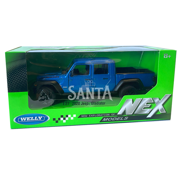 Игрушечная машинка металлическая WELLY 1:27, 2007 JEEP GLADIATOR, синий, 19.5*6.5*6.5 см (24103W) - изображение 6