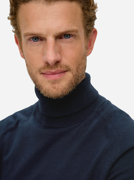Sweter z golfem męski dzianinowy s.Oliver 10.3.11.17.170.2134613-5978 XL Niebieski (4099974127079) - obraz 4