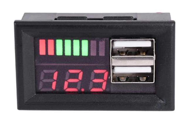 Автомобильный вольтметр/тестер с двумя USB портами для зарядки - изображение 5