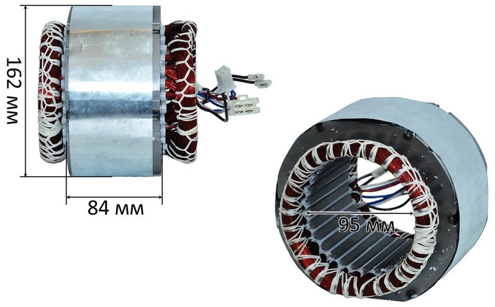Статор 3-х фазный генератора 168F (d95*162 h84) – купить онлайн на