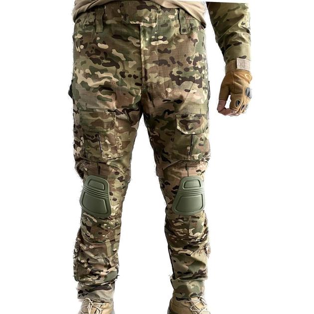 Тактические штаны с наколенниками мультикам размер XL - изображение 1