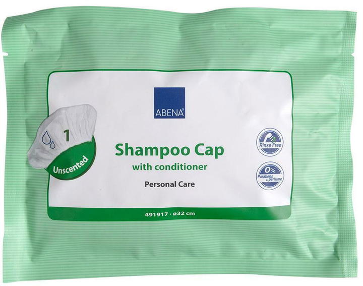 Шапочка шампуню з кондиціонером Abena Shampoo Cap With Conditioner 32 см (5703538020308) - зображення 1