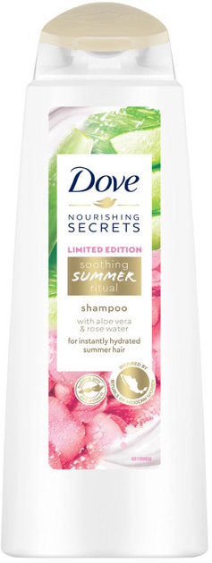 Szampon odżywczy do włosów Dove Nourishing Secrets Shampoo Soothing Summer Con Aloe Vera Edicion Limitada 400 ml (8710847998423) - obraz 1