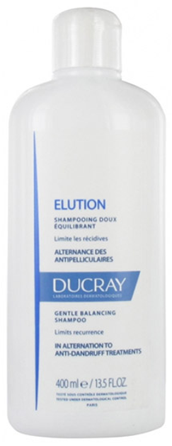 Szampon Ducray Elution Rebalancing Shampoo 400 ml (3282770139082) - obraz 1