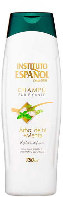 Шампунь для зволоження волосся Instituto Espanol Shampoo Arbol Del Te Menta 750 мл (8411047160183) - зображення 1