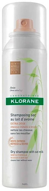 Suchy szampon do włosów Klorane Extra Gentle Dry Shampoo With Oat Milk 50 ml (3282770200843) - obraz 1